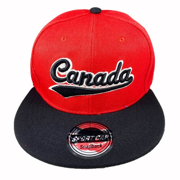 Brand New Embroidereed Canadian Baseball Hat/Cap, Adjustable Sports Hat(1010 Red - Picture 1 of 5
